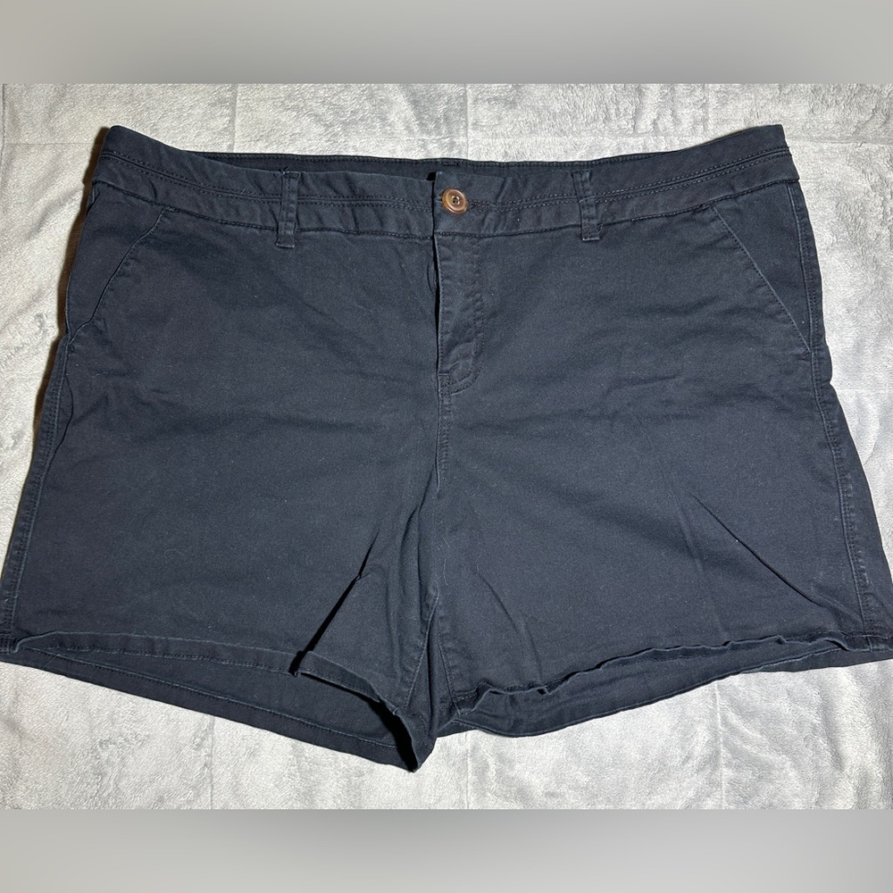 Maurices Shorts Womens Size 20 Black Casual Stretch Pockets Classic Summer